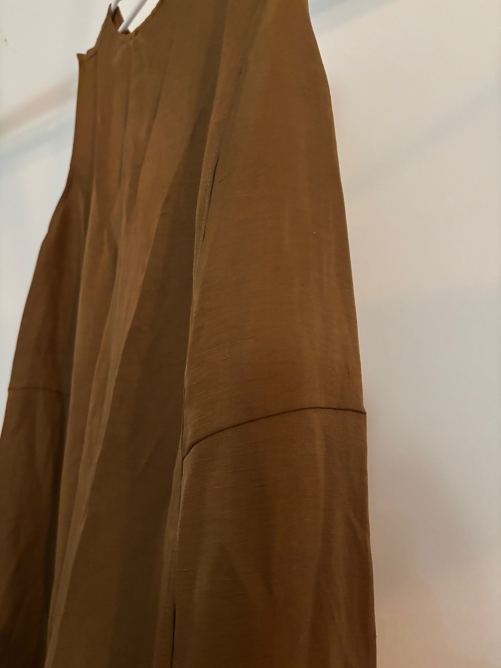 J. Jill Sleeveless Tan Midi Shift Dress - Picture 4 of 7